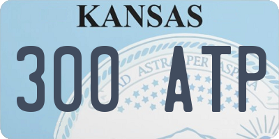 KS license plate 300ATP