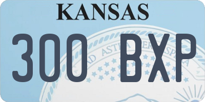 KS license plate 300BXP