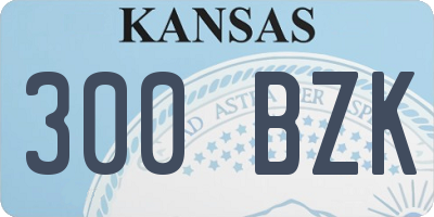 KS license plate 300BZK