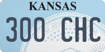 KS license plate 300CHC