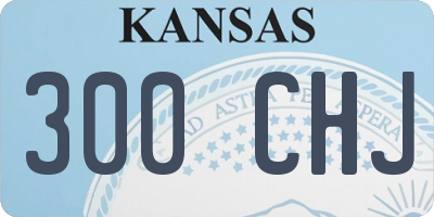 KS license plate 300CHJ