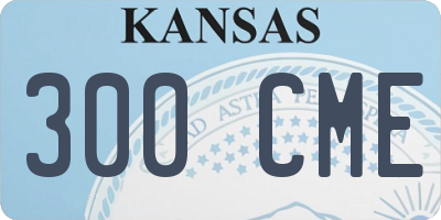 KS license plate 300CME
