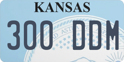 KS license plate 300DDM