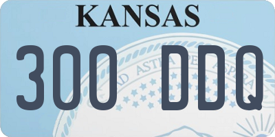 KS license plate 300DDQ