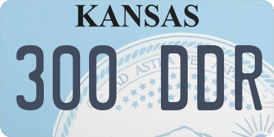 KS license plate 300DDR