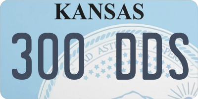 KS license plate 300DDS