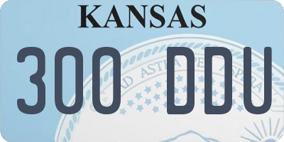 KS license plate 300DDU