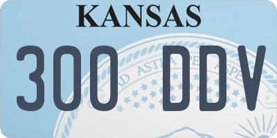 KS license plate 300DDV