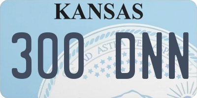 KS license plate 300DNN