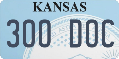 KS license plate 300DOC