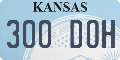 KS license plate 300DOH