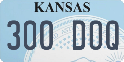 KS license plate 300DOQ
