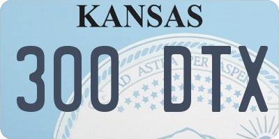 KS license plate 300DTX