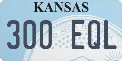 KS license plate 300EQL