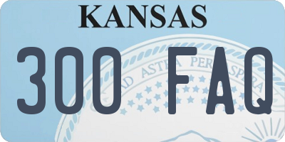 KS license plate 300FAQ