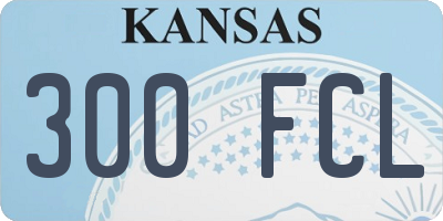 KS license plate 300FCL