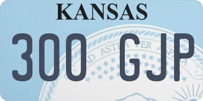 KS license plate 300GJP