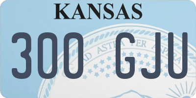 KS license plate 300GJU