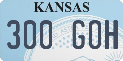 KS license plate 300GOH