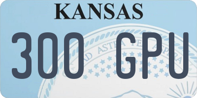 KS license plate 300GPU