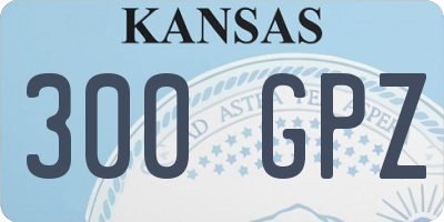 KS license plate 300GPZ