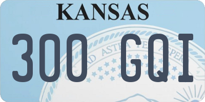 KS license plate 300GQI