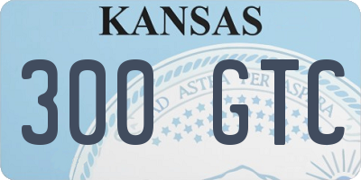 KS license plate 300GTC