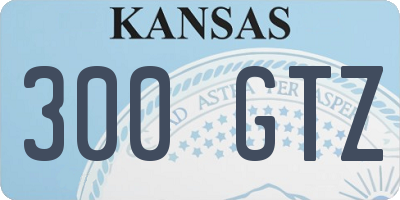 KS license plate 300GTZ