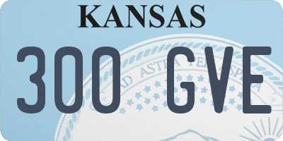 KS license plate 300GVE