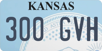 KS license plate 300GVH