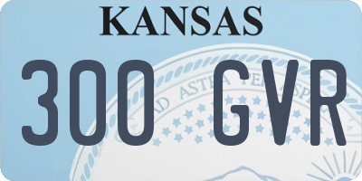 KS license plate 300GVR