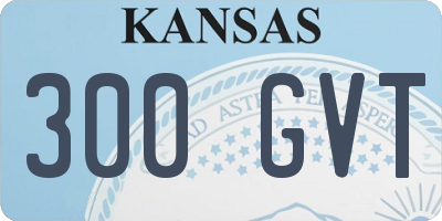 KS license plate 300GVT