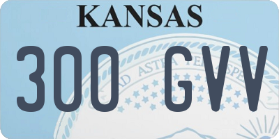 KS license plate 300GVV