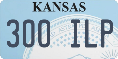 KS license plate 300ILP