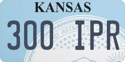 KS license plate 300IPR