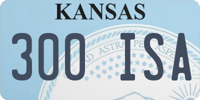 KS license plate 300ISA