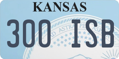 KS license plate 300ISB
