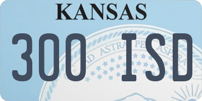 KS license plate 300ISD