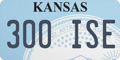 KS license plate 300ISE