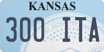 KS license plate 300ITA