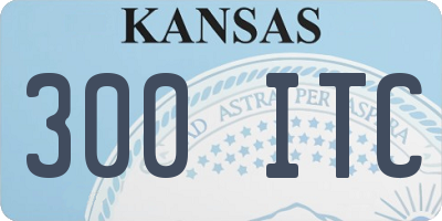 KS license plate 300ITC