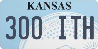KS license plate 300ITH