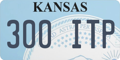 KS license plate 300ITP