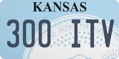 KS license plate 300ITV