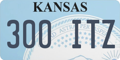 KS license plate 300ITZ