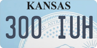 KS license plate 300IUH