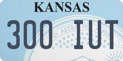 KS license plate 300IUT