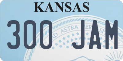 KS license plate 300JAM