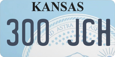 KS license plate 300JCH