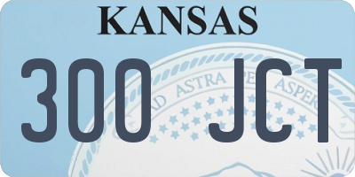 KS license plate 300JCT
